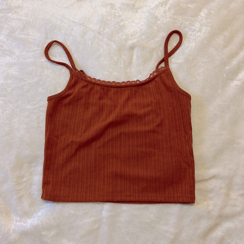 F21 | Lace Trim Crop Top